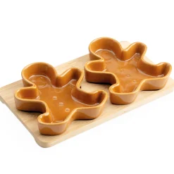 ohgreen Plank met 2 kommen