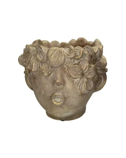 ohgreen Planter gezicht beton goud