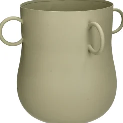 ohgreen Planter ijzer ivoor 32x32x26.5cm