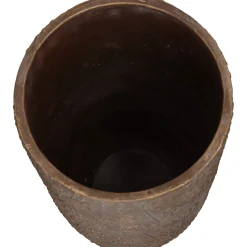 ohgreen Planter paardebloem beton goud 21x21x40cm