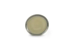 ohgreen Plat bord 28x25cm groen/grijs flint