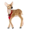 ohgreen Pluizige kerstbambi met strik