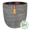 ohgreen Pot bol rib 35x34 antraciet
