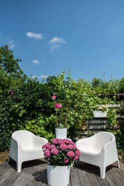 ohgreen Pot Respect xl met reservoir 80x38h30 wit