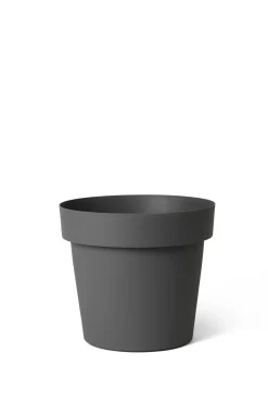 ohgreen Pot rond happy 18 cm antraciet
