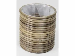 ohgreen Pot round stripe grey d14h14cm