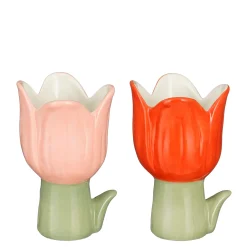 ohgreen Pot tulp rood - l8xb9xh13,5cm