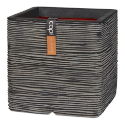 ohgreen Pot vierkant rib 50x50 antrac