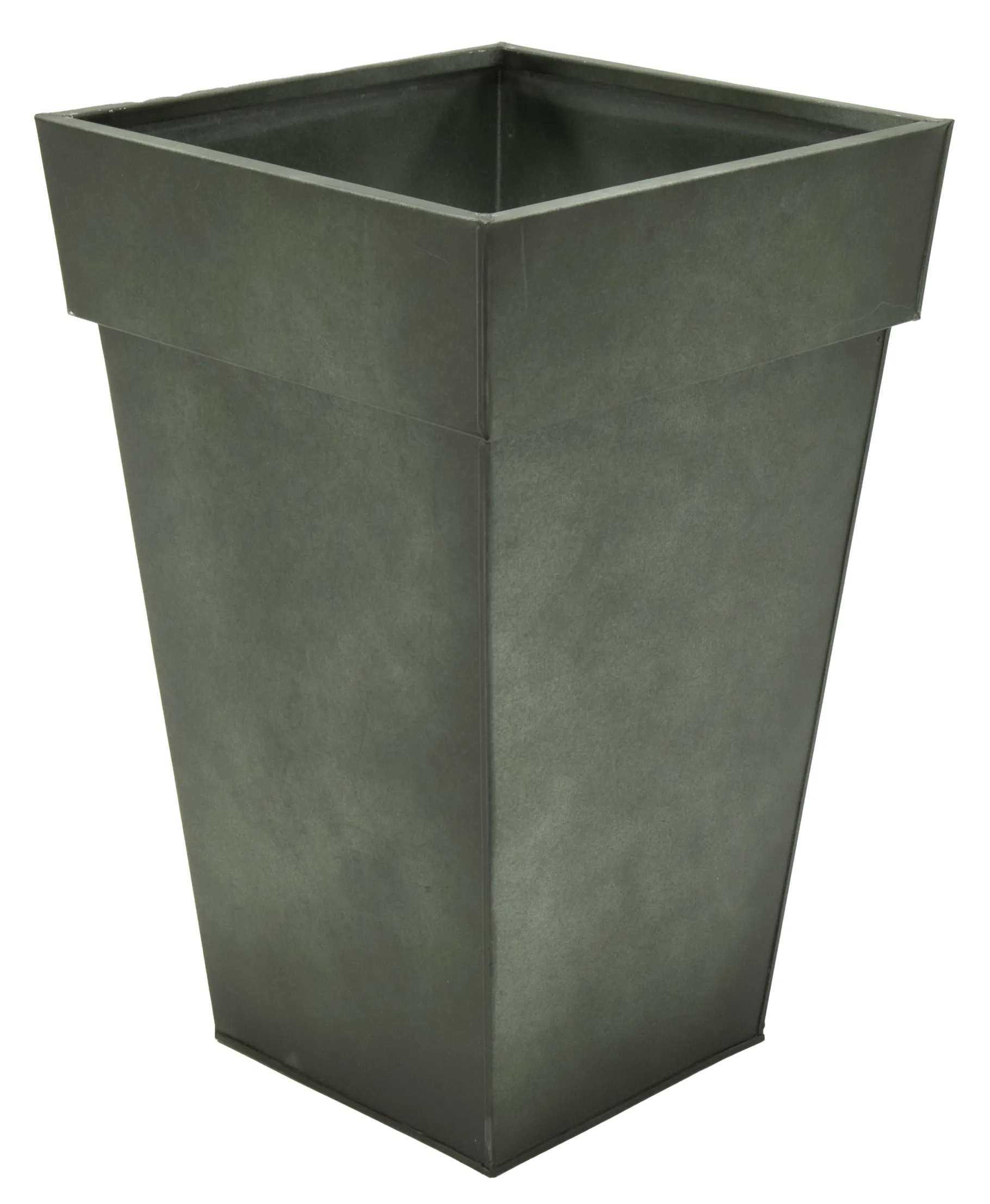 ohgreen Pot zink vintage groen hoog w32h50