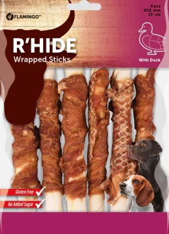 ohgreen R'hide duck wrapped stick 15mm 15cm 6st 180gr
