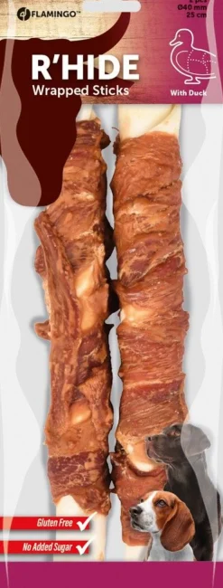 ohgreen R'hide staaf met eend 40mm 25cm 2st 240g