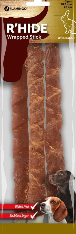 ohgreen R'hide staaf met konijn 20mm 28cm 3st 280g