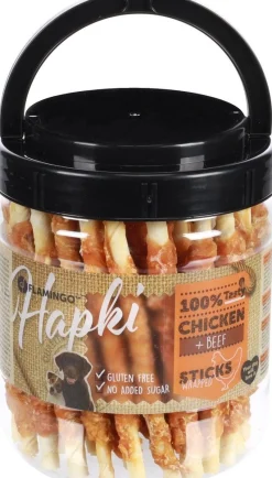 ohgreen R'hide stokjes omwikkeld met kip 12cm 7/8mm 600gr