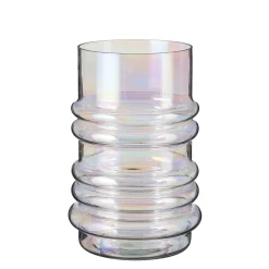 ohgreen Riga vaas glas parelmoer - h27xd18cm