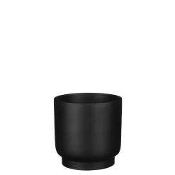 ohgreen Riva pot rond zwart - h14xd15cm