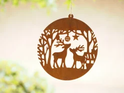 ohgreen Ronde schijf met hertjes om op te hangen