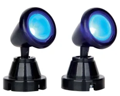 ohgreen Ronde spot, blauw, set van 2, zonder (4,5v)