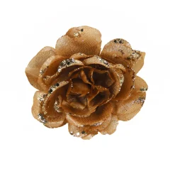 ohgreen Roos op clip glitter vanille