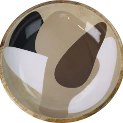 ohgreen Schaal organische hout beige 34x34x8cm