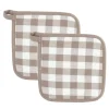 ohgreen Set van 2 pannenlap gingham