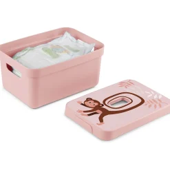 ohgreen Sigma home deksel aap roze - opbergbox 5l