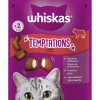 ohgreen Snacks voor katten |whiskas temptations rund 60g