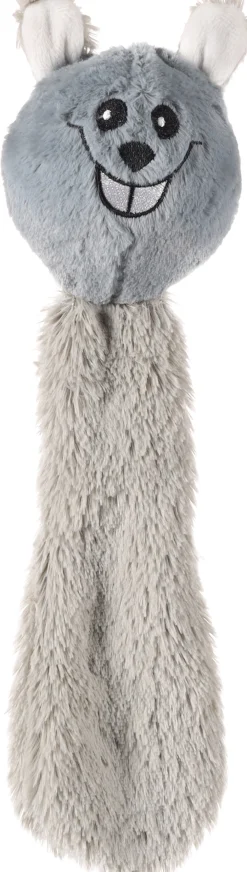 ohgreen Speelgoed lulu muis met bal lichtgrijs