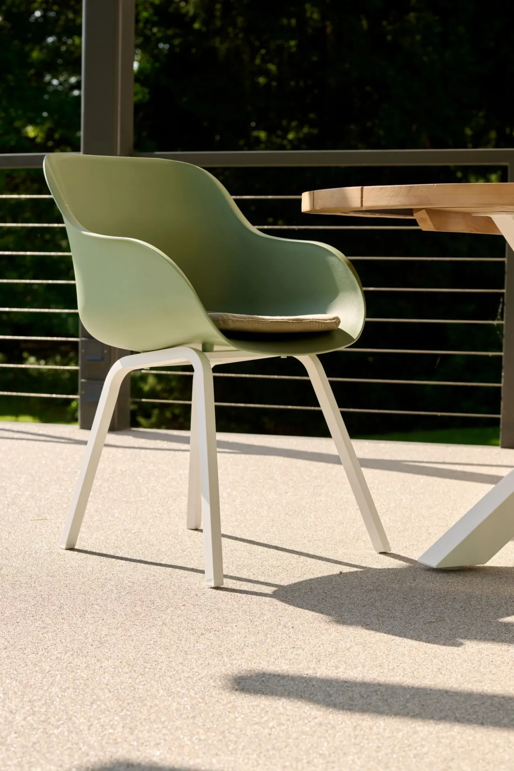 ohgreen Stoel Le Soleil wit/groen