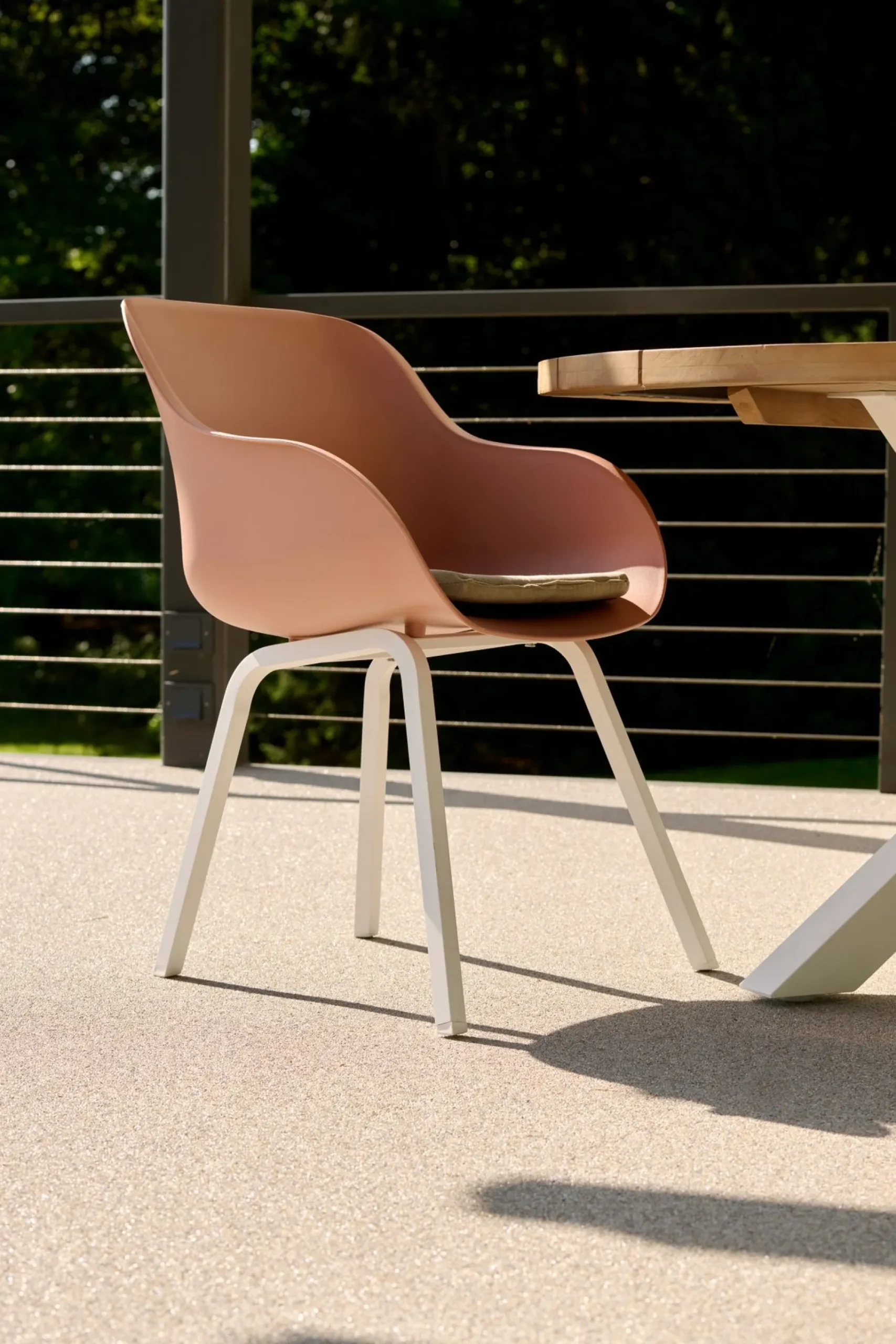 ohgreen Stoel Le Soleil wit/roze