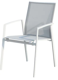 ohgreen Stoel Porto wit/licht grijs