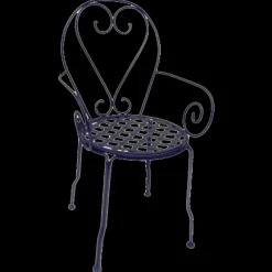 ohgreen Stoel Rodin in metaal zwart met armleuningen