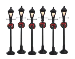 ohgreen Straatlantaarn op gas, set van 6, b/o (4,5v)