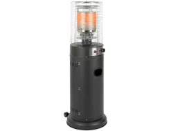 ohgreen Terrasverwarmer gas Lounge zwart met wielen