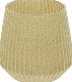 ohgreen Theelichthouder 11cm glas beige