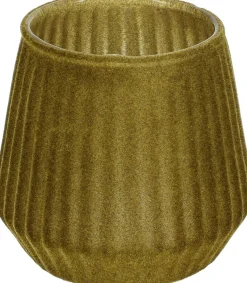 ohgreen Theelichthouder 9cm glas groen