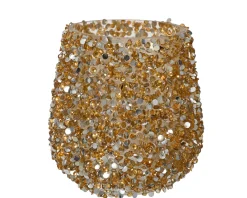 ohgreen Theelichthouder glas parels