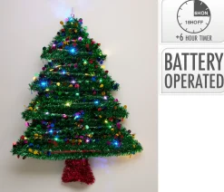 ohgreen Tinsel kerstboom met 30led