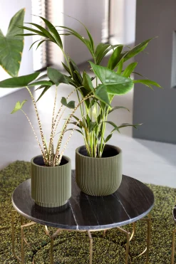 ohgreen Vaas cilind groove 19x21