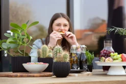 ohgreen Vaas cilind groove 15x17