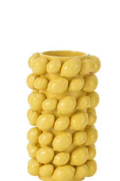 ohgreen Vaas citroenen cover keramiek geel