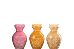 ohgreen Vaas geruit glas