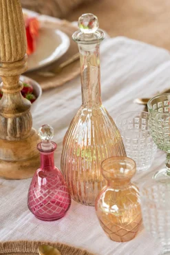 ohgreen Vaas geruit glas