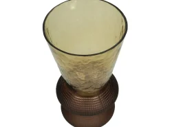 ohgreen Vaas glas bruin 15.5x15.5x30cm
