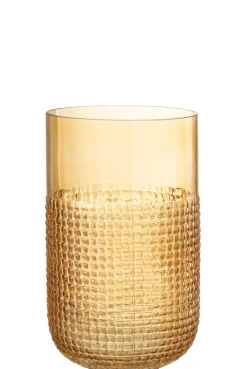 ohgreen Vaas glas oranje medium