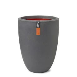 ohgreen Vaas laag smooth 26x36 d.grijs