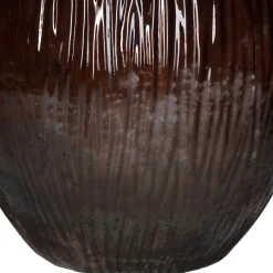 ohgreen Vaas recycled glas bruin 34x34x75cm