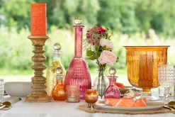 ohgreen Vaas romeins hals glas oranje