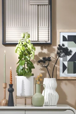 ohgreen Vaas Streep - H26 x 17 cm