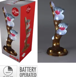 ohgreen Vogels op tak met led 41cm