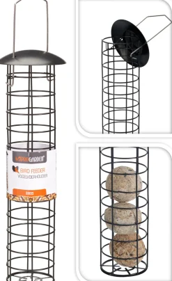 ohgreen Vogelvoerhouder metaal 9x35cm